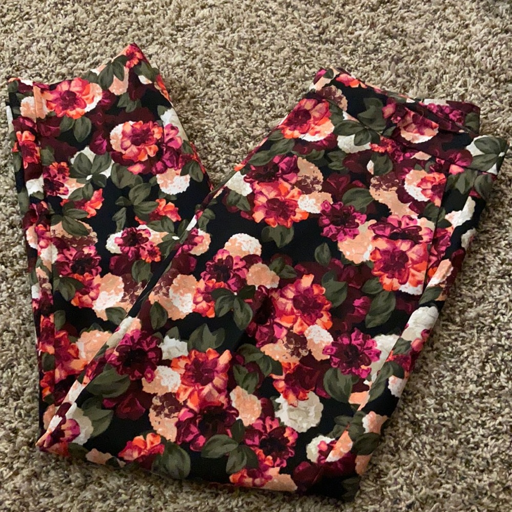 Floral Banana Republic Pants